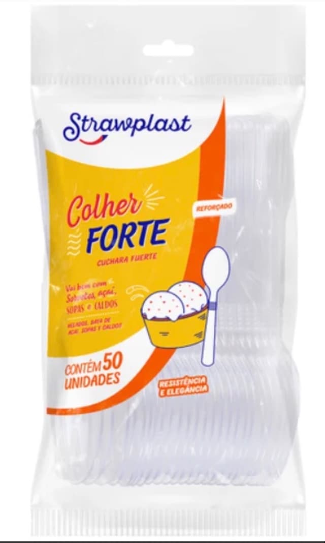 Colher forte Strawplast