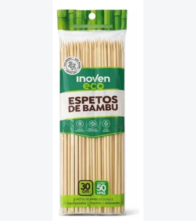 Espetos de bambu